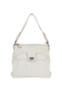 Gancio Shoulder Bag, &pound;140, Handbags, White, Leather, Front view